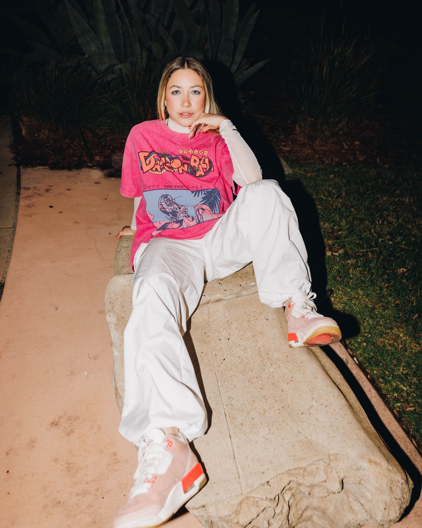 KAME HOUSE PINK VINTAGE TEE