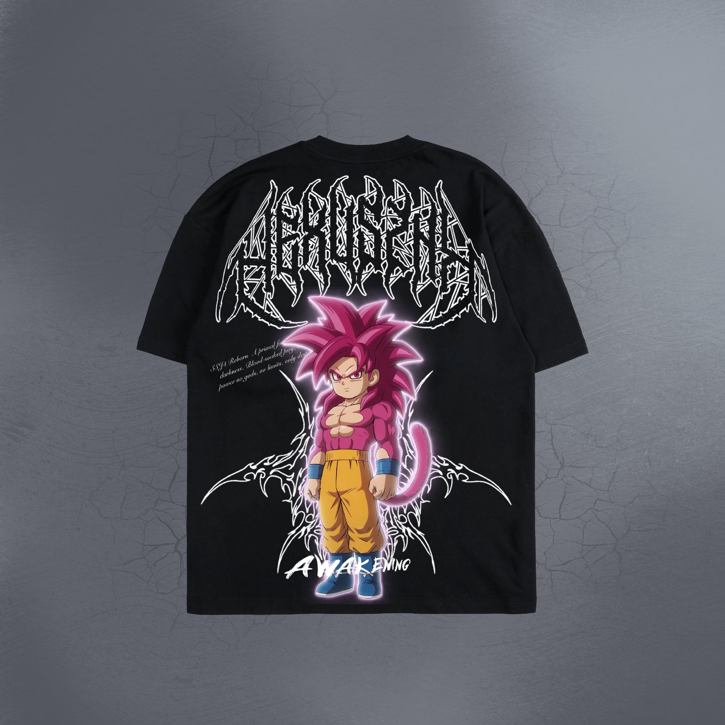 GOKU SSJ 4 KID (1-50) BLACK TEE