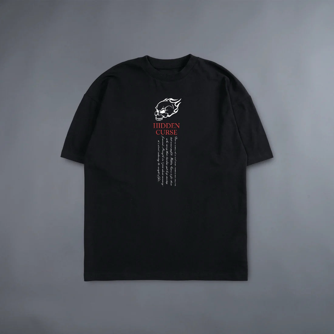 TWO PATHS ONE CURSE BLACK TEE