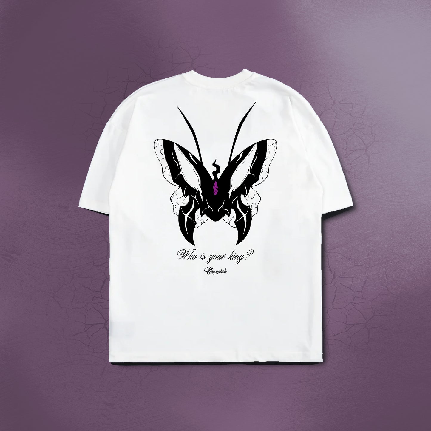 WHO IS YOUR KING ? WHITE TEE