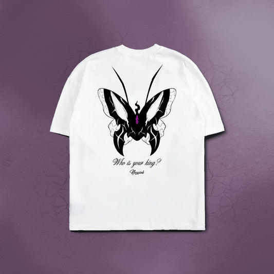 WHO IS YOUR KING ? WHITE TEE