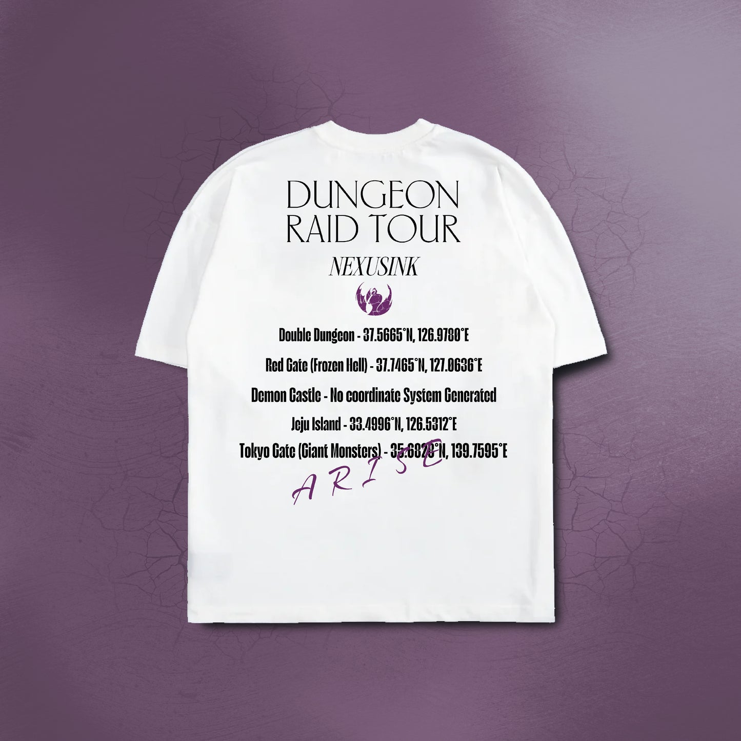DUNGEON RAID TOUR WHITE TEE