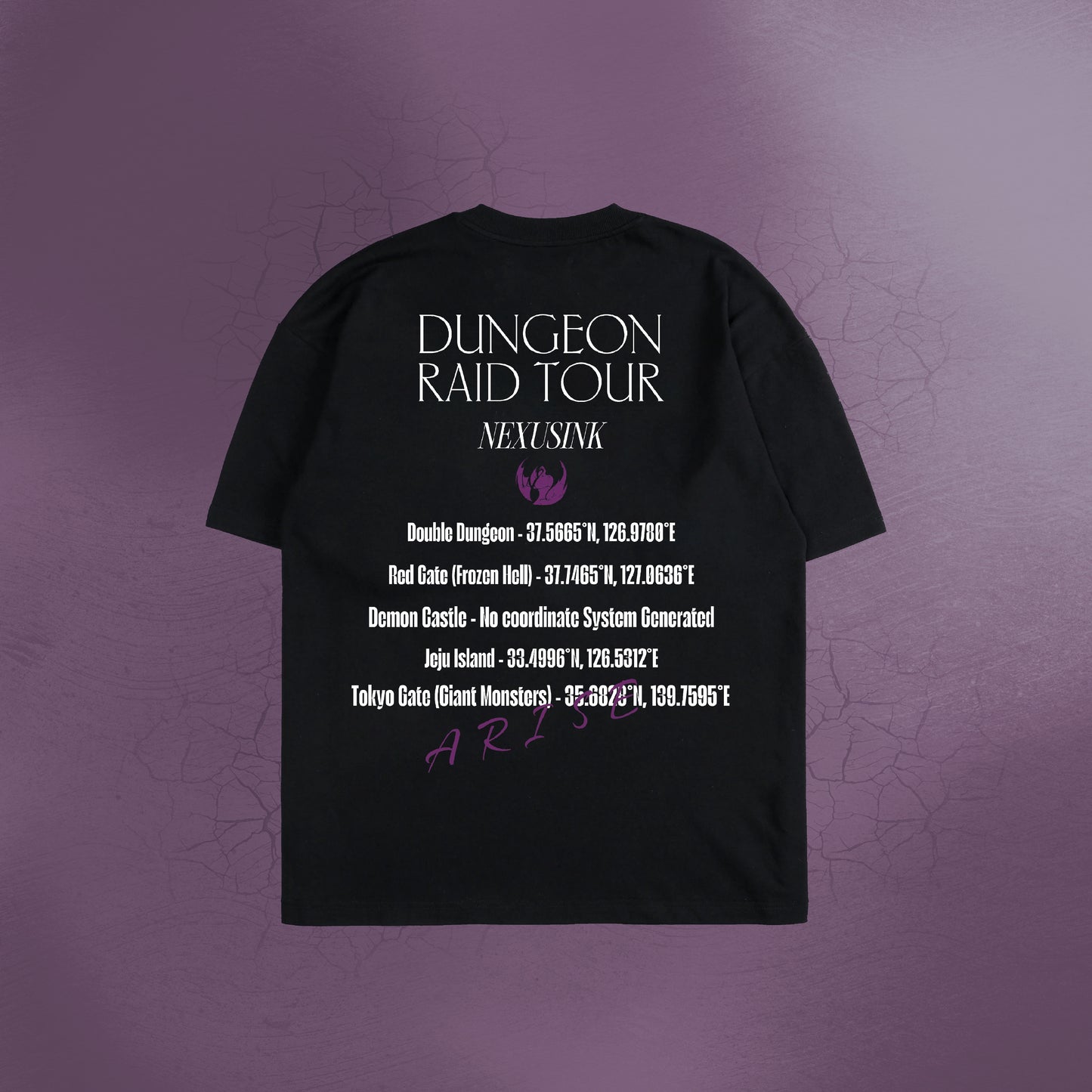 DUNGEON RAID TOUR BLACK TEE