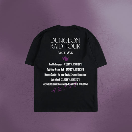 DUNGEON RAID TOUR BLACK TEE