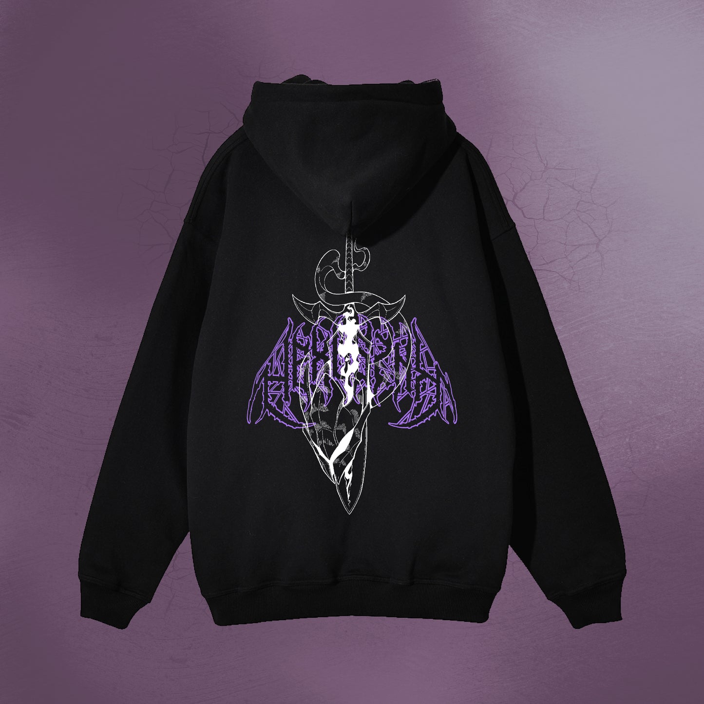 SHADOWFANG BLACK ZIP UP HOODIE