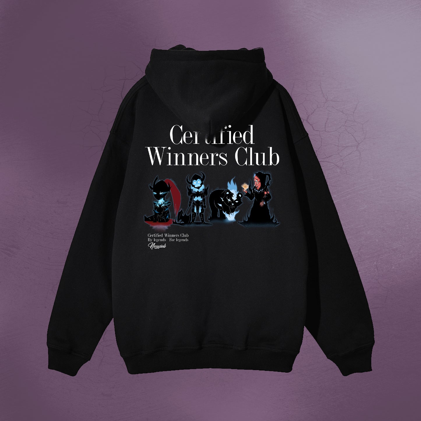 CERTIFIED WINNER CLUB BLACK ZIP UP HOODIE