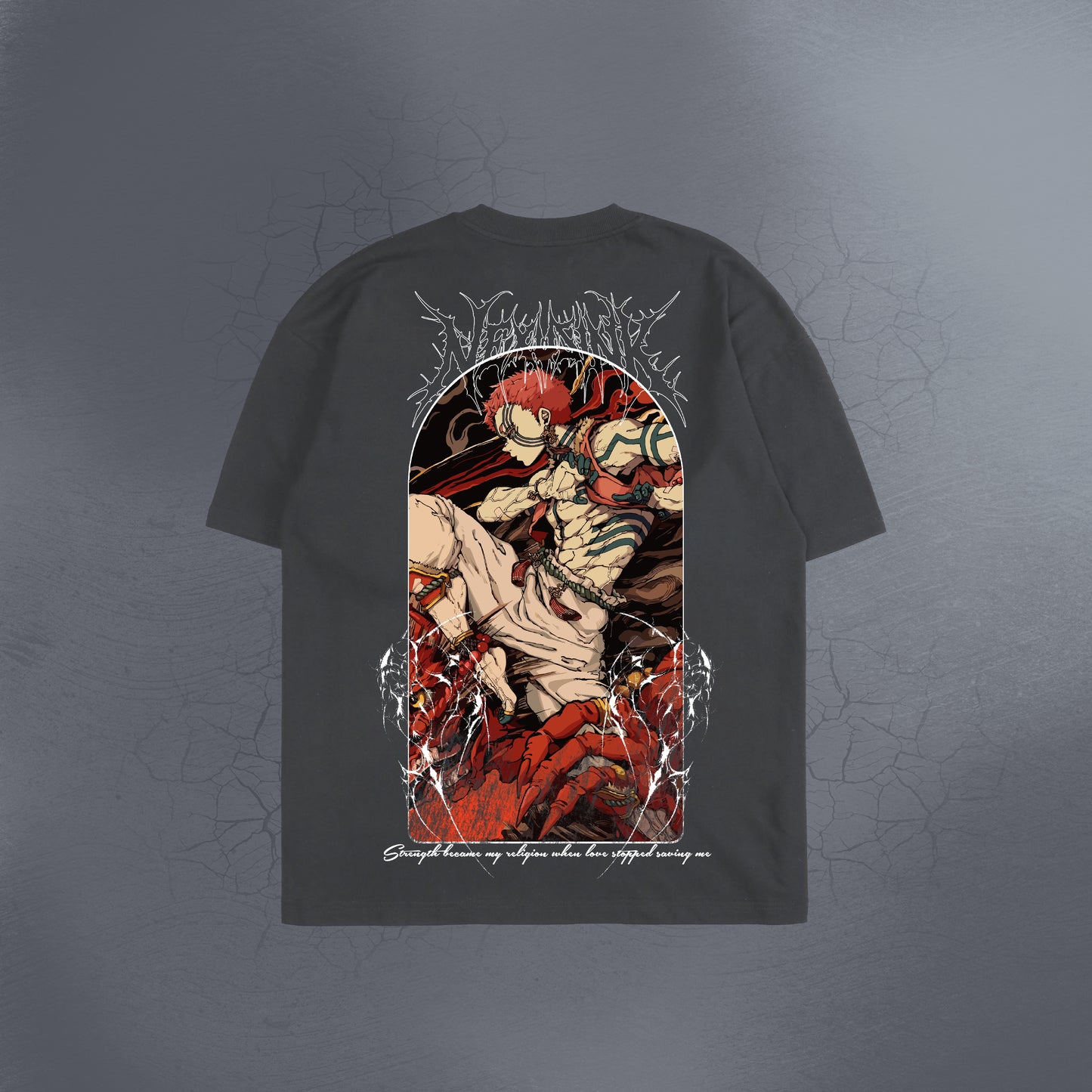 FORGED BY PAIN DARK GREY TEE