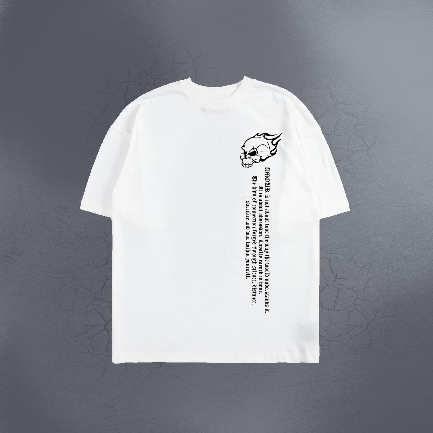 PAIN FUELS GROWTH WHITE TEE
