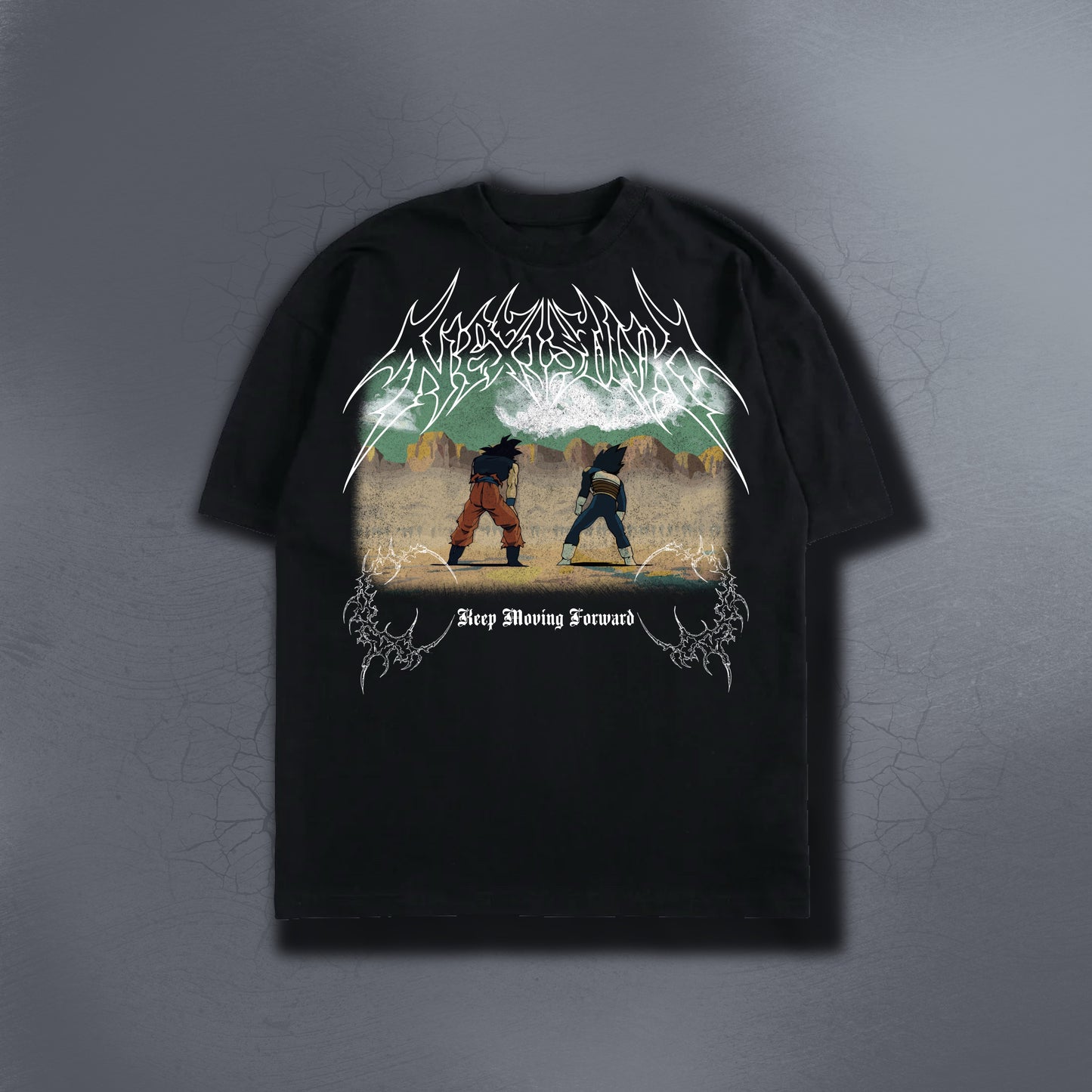 KEEP MOVING FORWARD BLACK TEE 1/20
