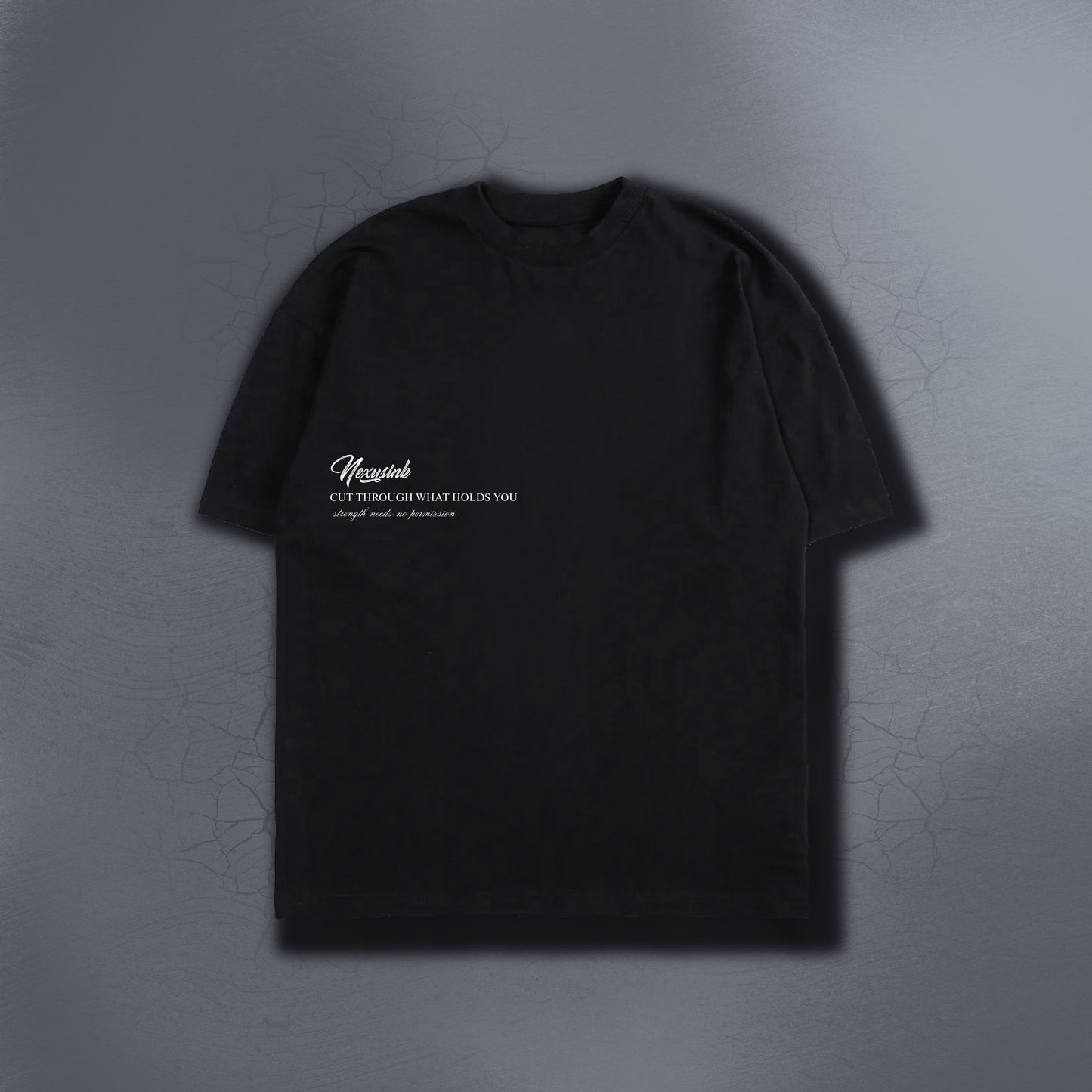 NO CURSE BLACK TEE