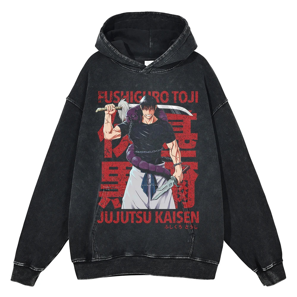 FUSHIGURO TOJI VINTAGE HOODIE – Nexus ink