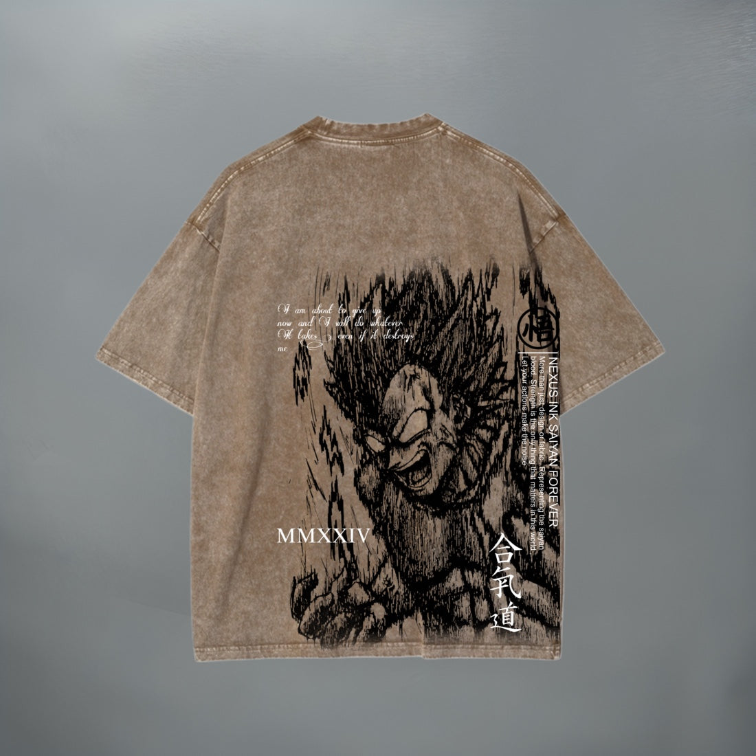 PRINCE VEGETA RAGE VINTAGE TEE