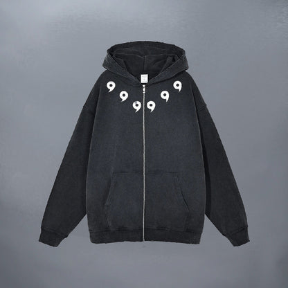 6 PATHS VINTAGE ZIP UP HOODIE