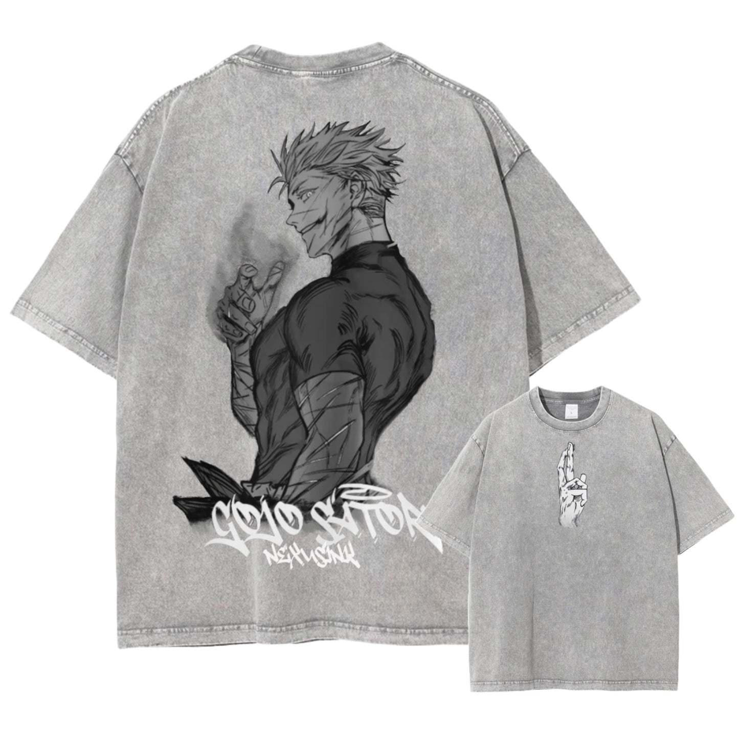 GOJO SATORU GREY TEE