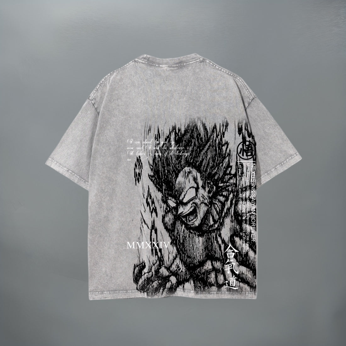 PRINCE VEGETA RAGE VINTAGE TEE