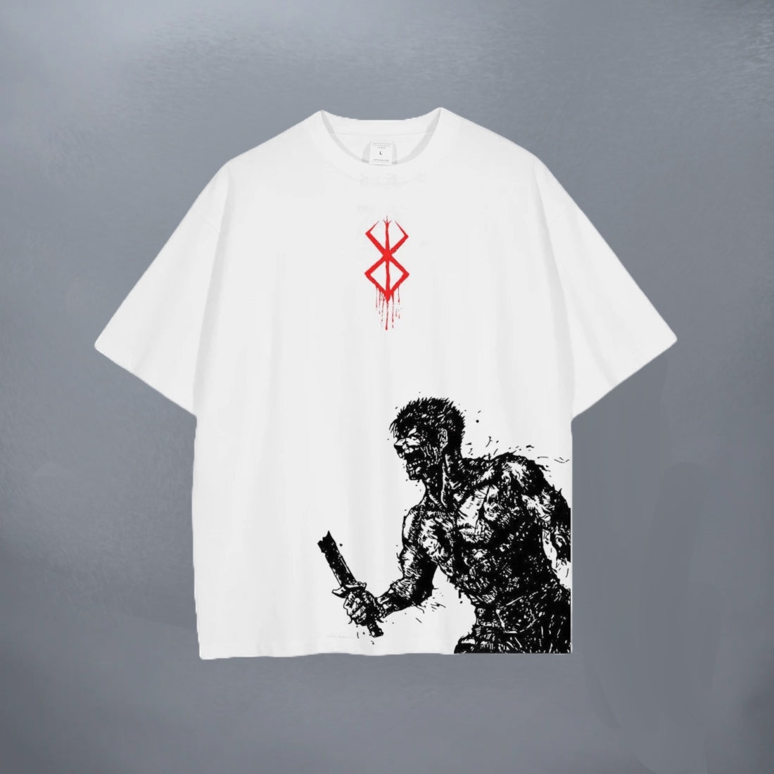 GUTS THE STRUGGLER WHITE TEE