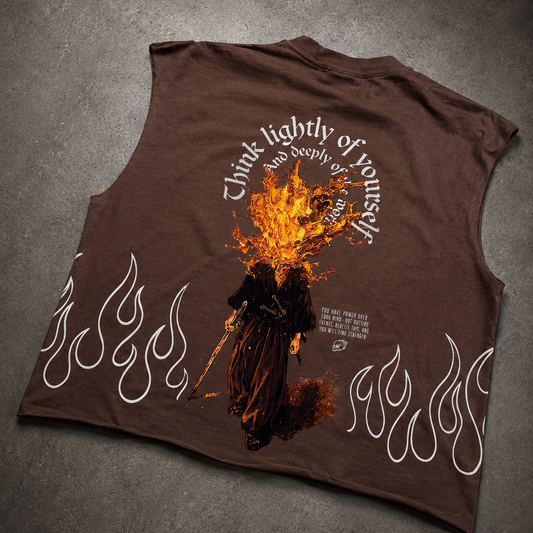 ONE CUT BROWN WASHED CUTOFF