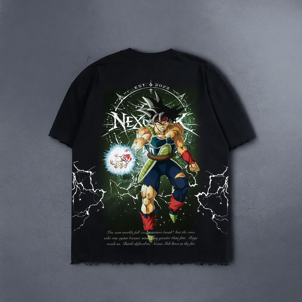 LAST WARRIOR BLACK DISTRESSED TEE