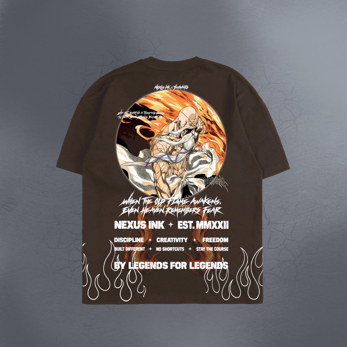 LAST FLAME BROWN TEE