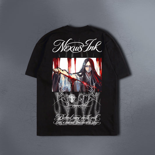 CRIMSON GRACE BLACK TEE