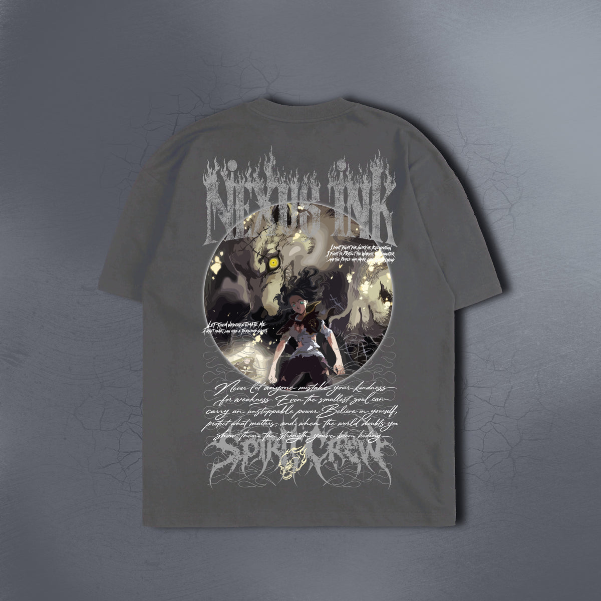 THE HUNGRY WOLF GRAY TEE