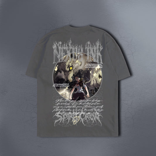 THE HUNGRY WOLF GRAY TEE