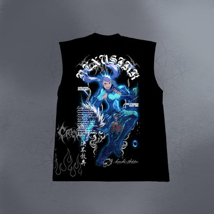 BEYOND LIMITS SIDE BY SIDE BLACK CUTOFFS TESS