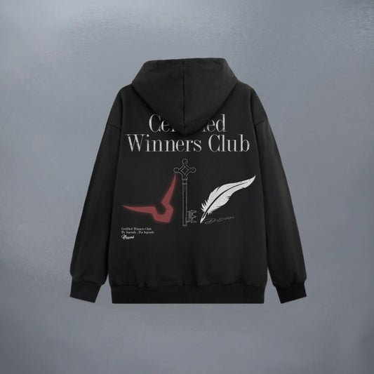 CERTIFIED WINNERS CLUB BLACK HOODIE