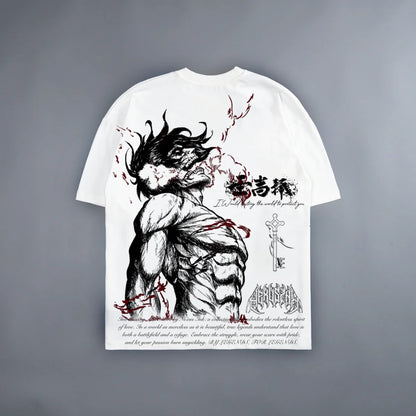 EREN RAGE WHITE TEE