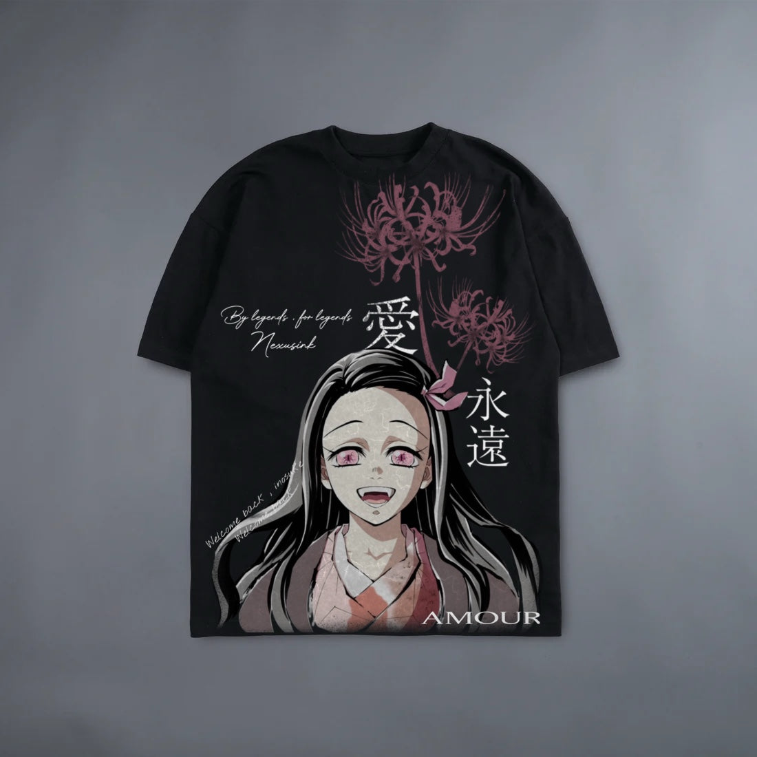 NEZUKO LOVE BLACK TEE