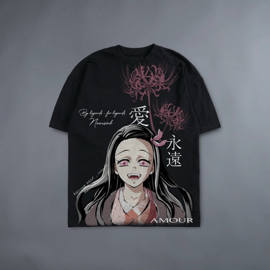 NEZUKO LOVE BLACK TEE