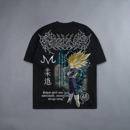 VEGETA SSJ3 ADULT BLACK TEE ( 1 - 50 )