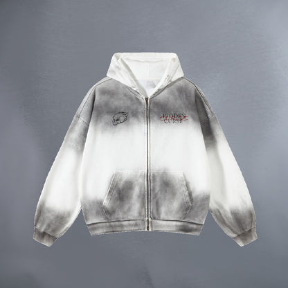 TITAN SLAYER WHITE & GREY HOODIE