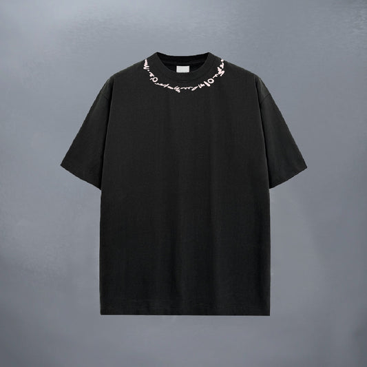 VOID COLLAR BLACK TEE