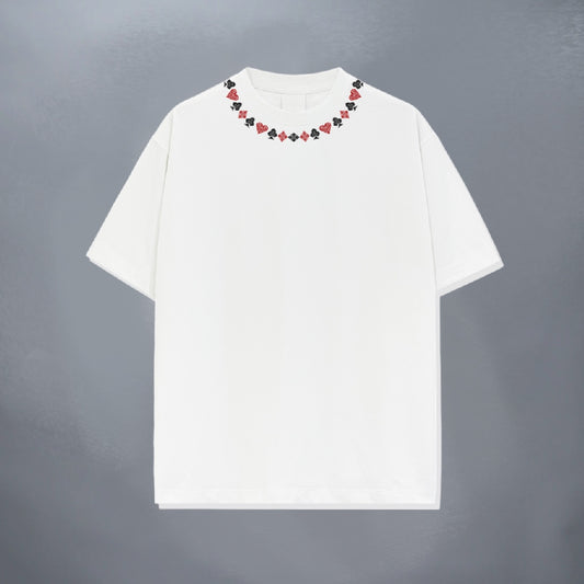 HUNTER COLLAR WHITE TEE