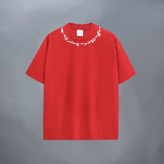 VOID COLLAR RED TEE