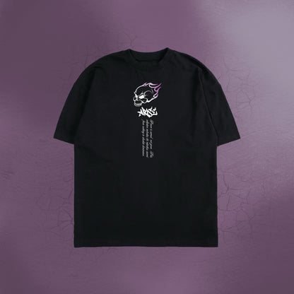 BLOOD RED COMMANDER BLACK TEE