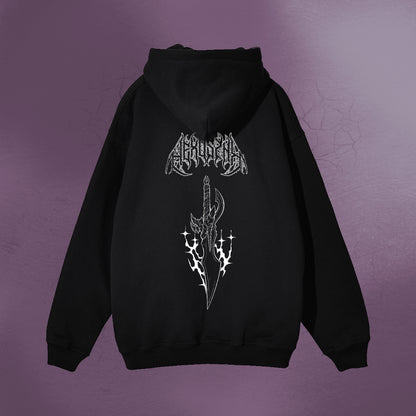 SHADOW SLAYER ZIP UP BLACK HOODIE