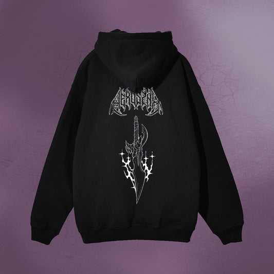 SHADOW SLAYER ZIP UP BLACK HOODIE