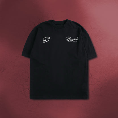 BLOOD RED COMMANDER BLACK TEE