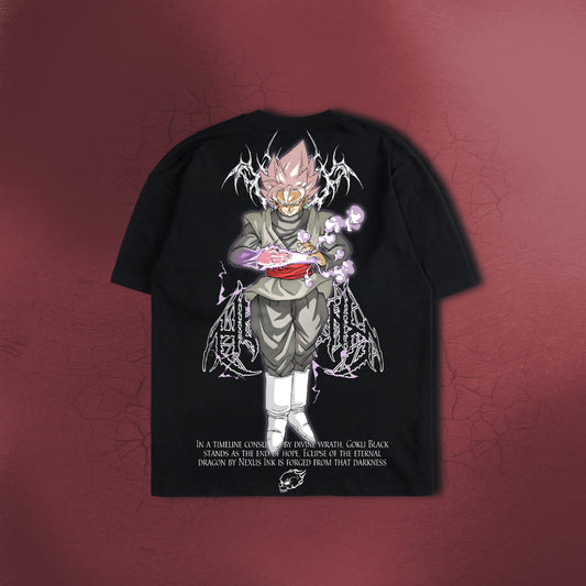 DIVINE ROSE BLACK TEE