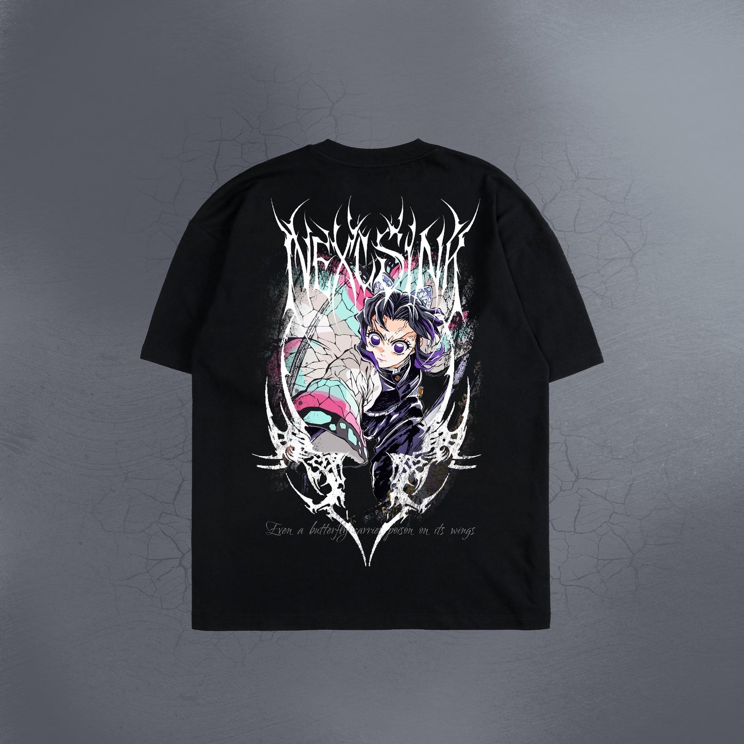 BUTTERFLY POISON BLACK TEE