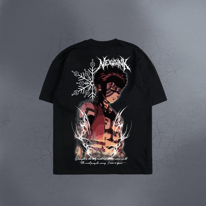 HEAVENLY RAGE BLACK TEE