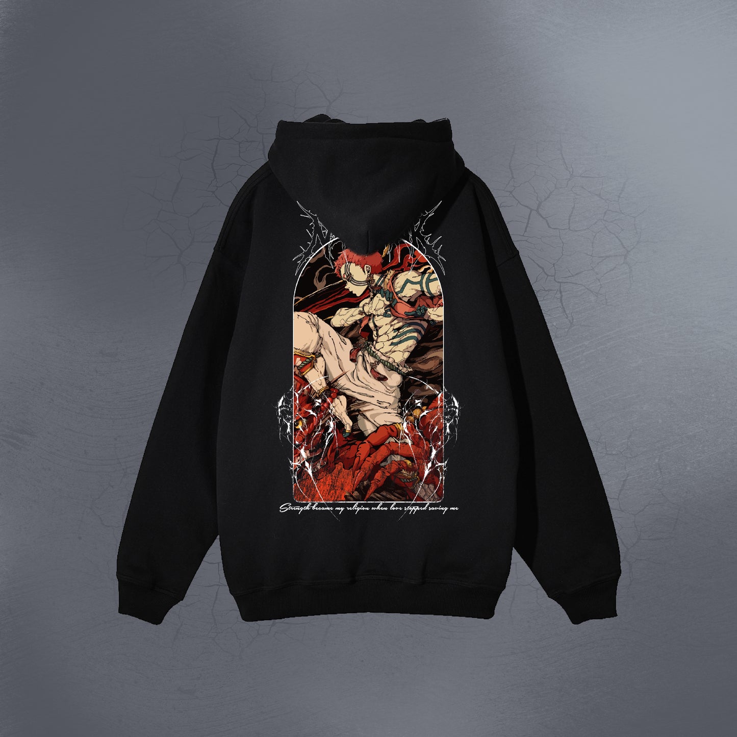FORGED BY PAIN BLACK HOODIE