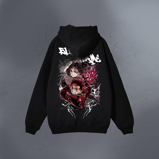 BLOOD FLAME BLACK HOODIE