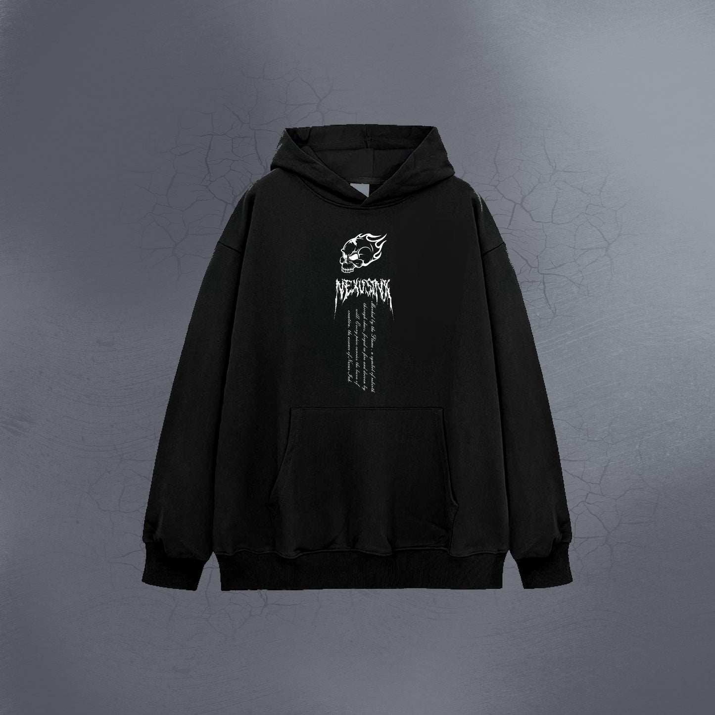 FORGED BY PAIN BLACK HOODIE