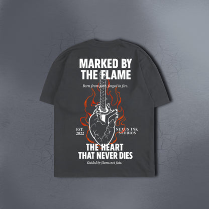 MARKED BY THE FLAME GRAY TEE