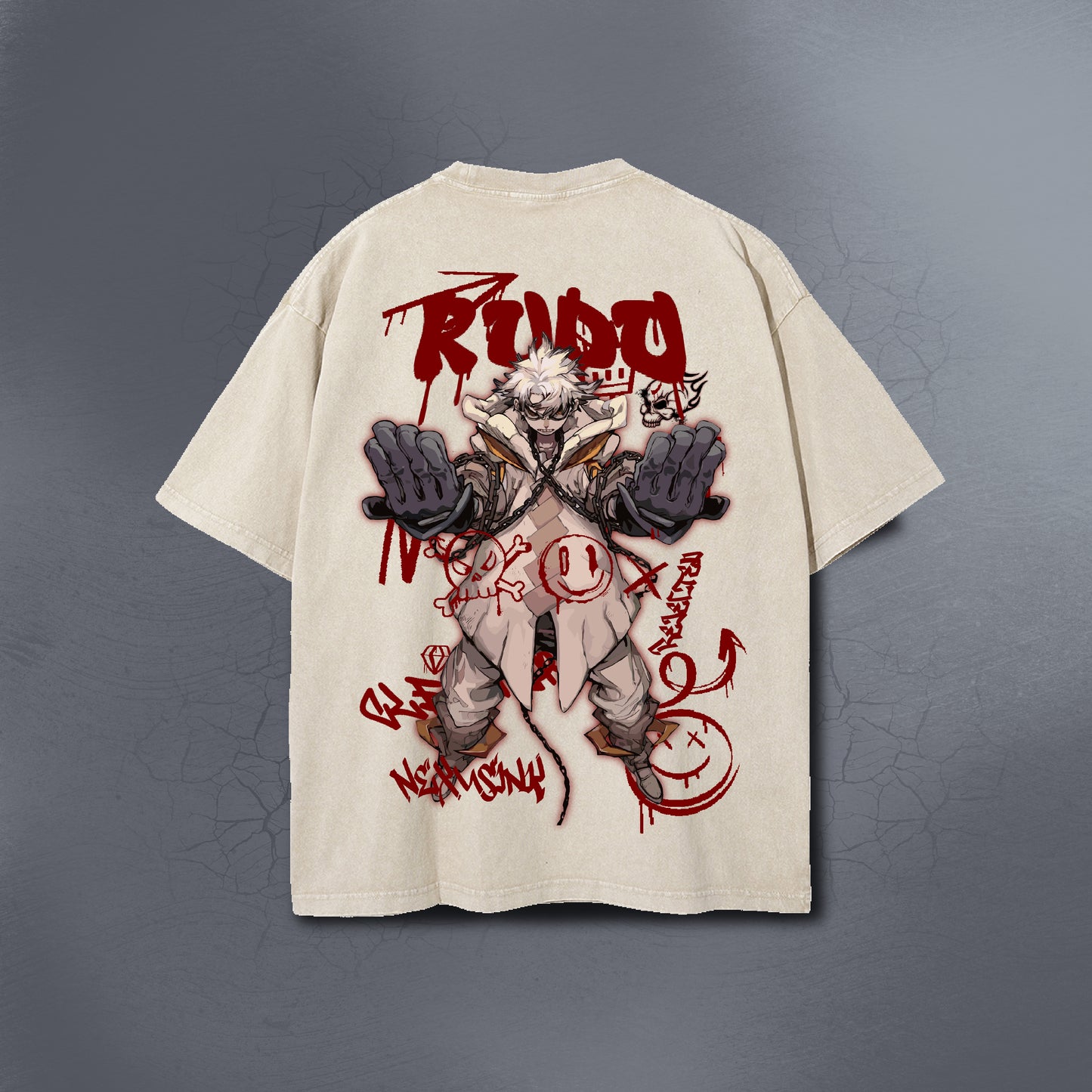 SCRAPBORN BEIGE WASHED TEE