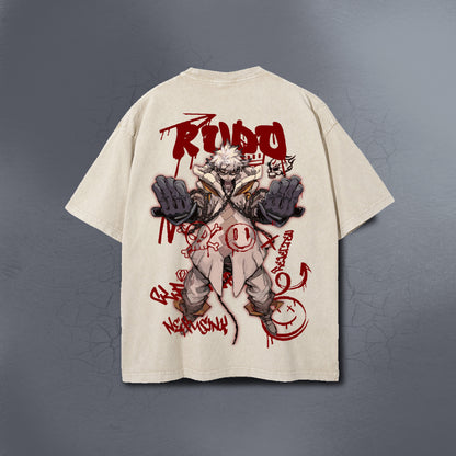 SCRAPBORN BEIGE WASHED TEE