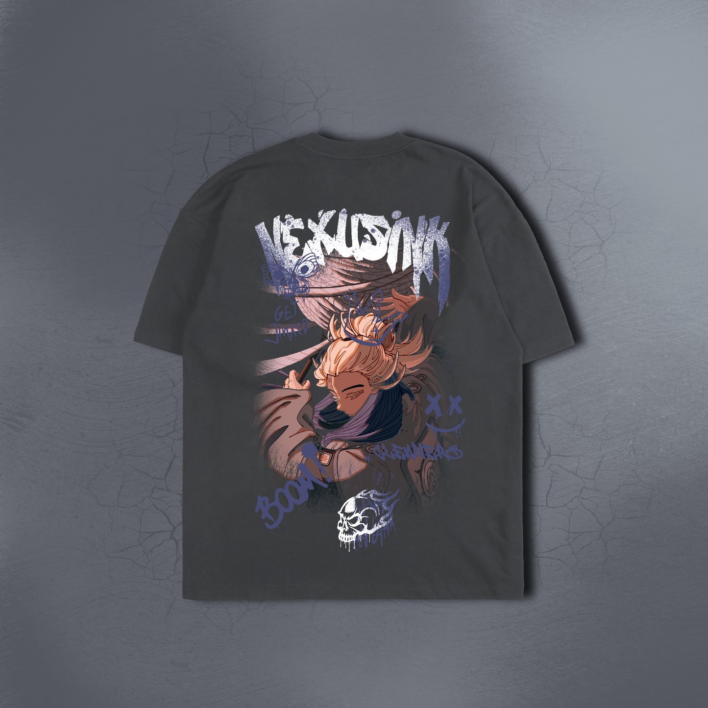 DEADLY CHARM GRAY TEE